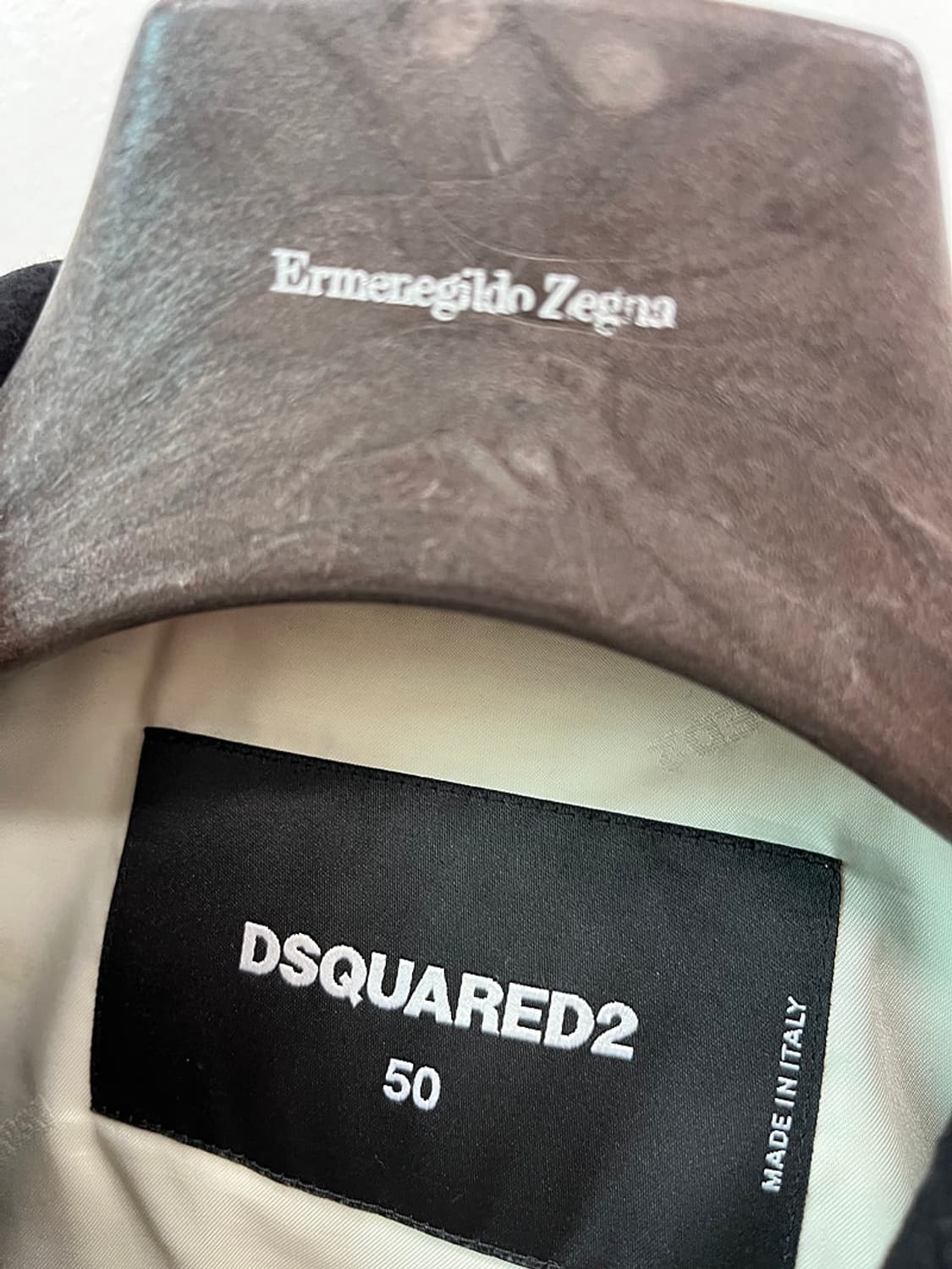 100) 디스퀘어드 블랙 싱글 울코트 상품이미지2