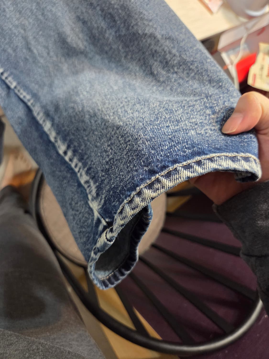 메종미네드 PINCH WIND DENIM PANTS BLUE 상품이미지4