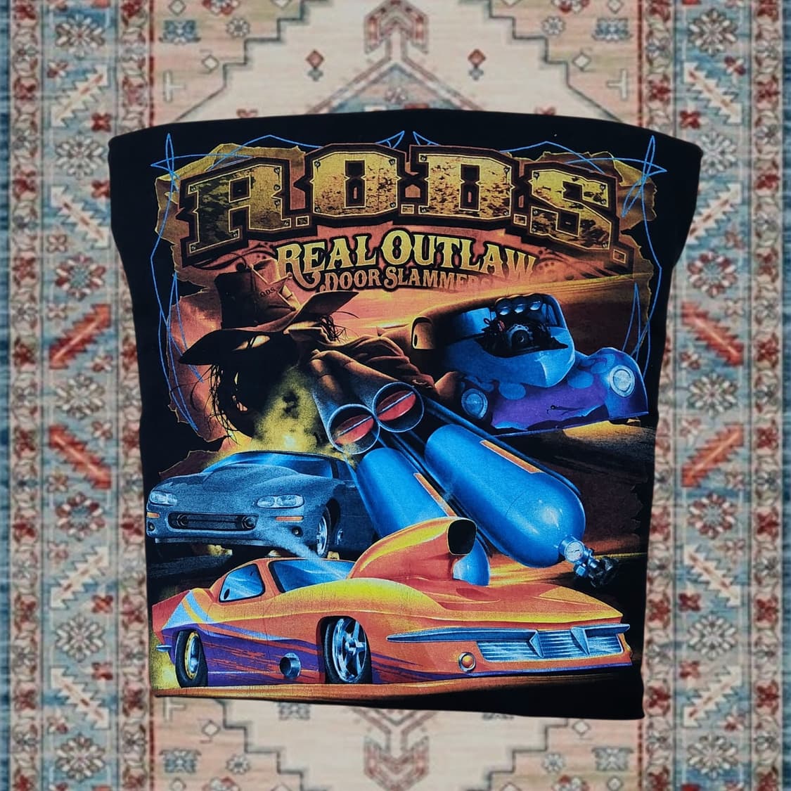 빈티지 R.O.D.S. 리얼 아웃로 레이싱 티셔츠 M 상품이미지3