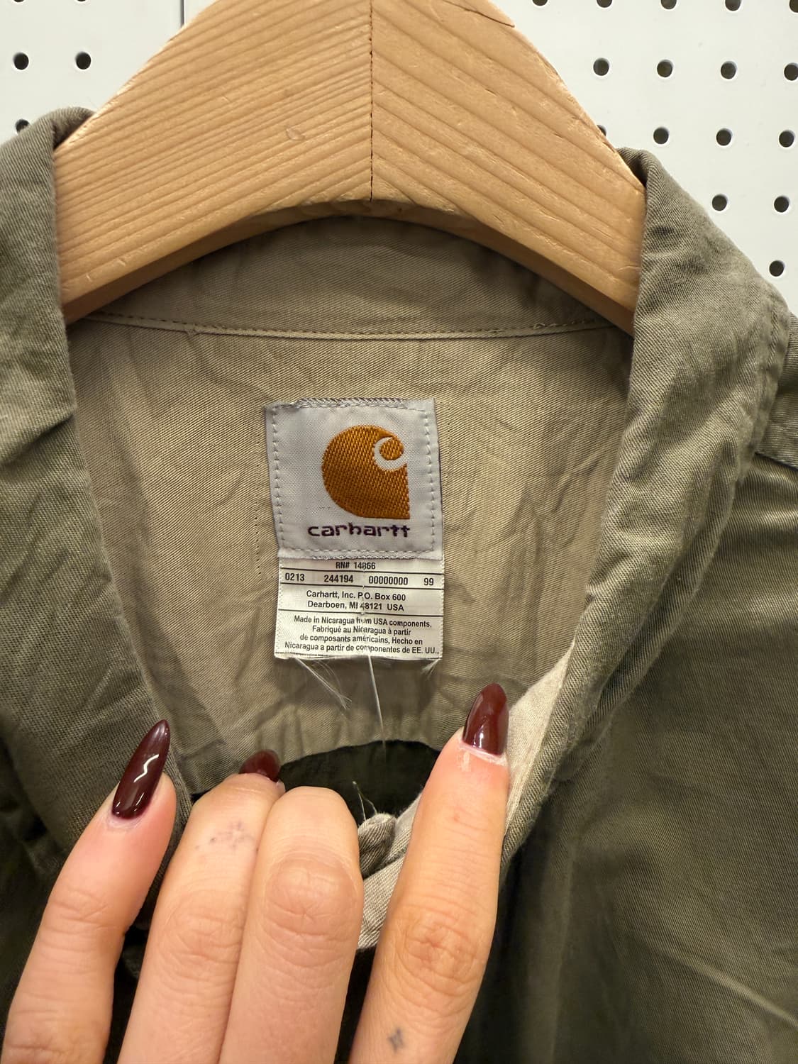 칼하트 빈티지 버튼다운 워크셔츠 U1280 상품이미지5