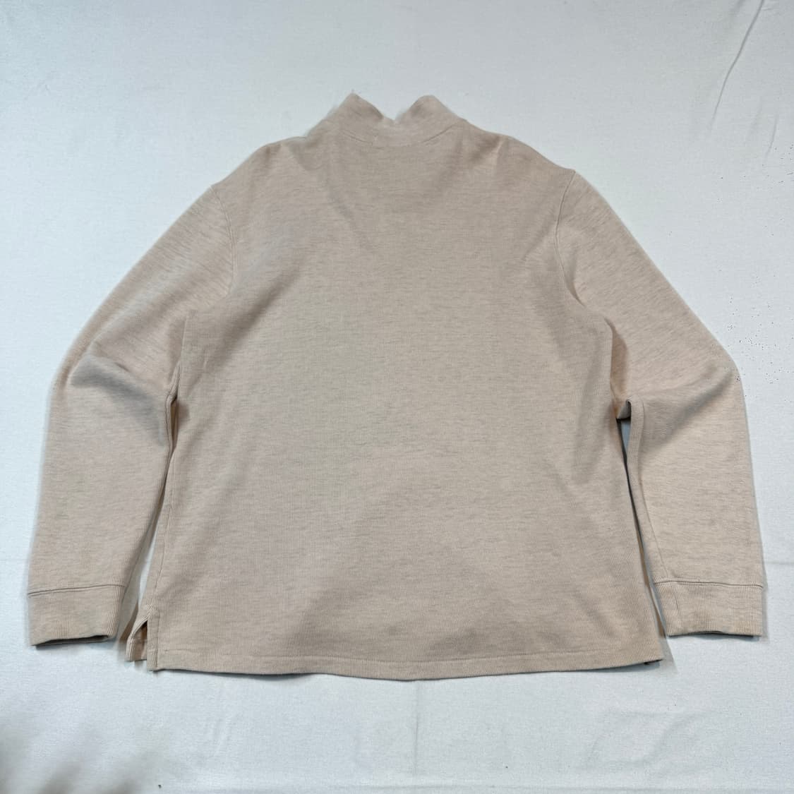 XL) 폴로 랄프로렌 반집업 풀오버 코튼 니트 아이보리 베이지 상품이미지5