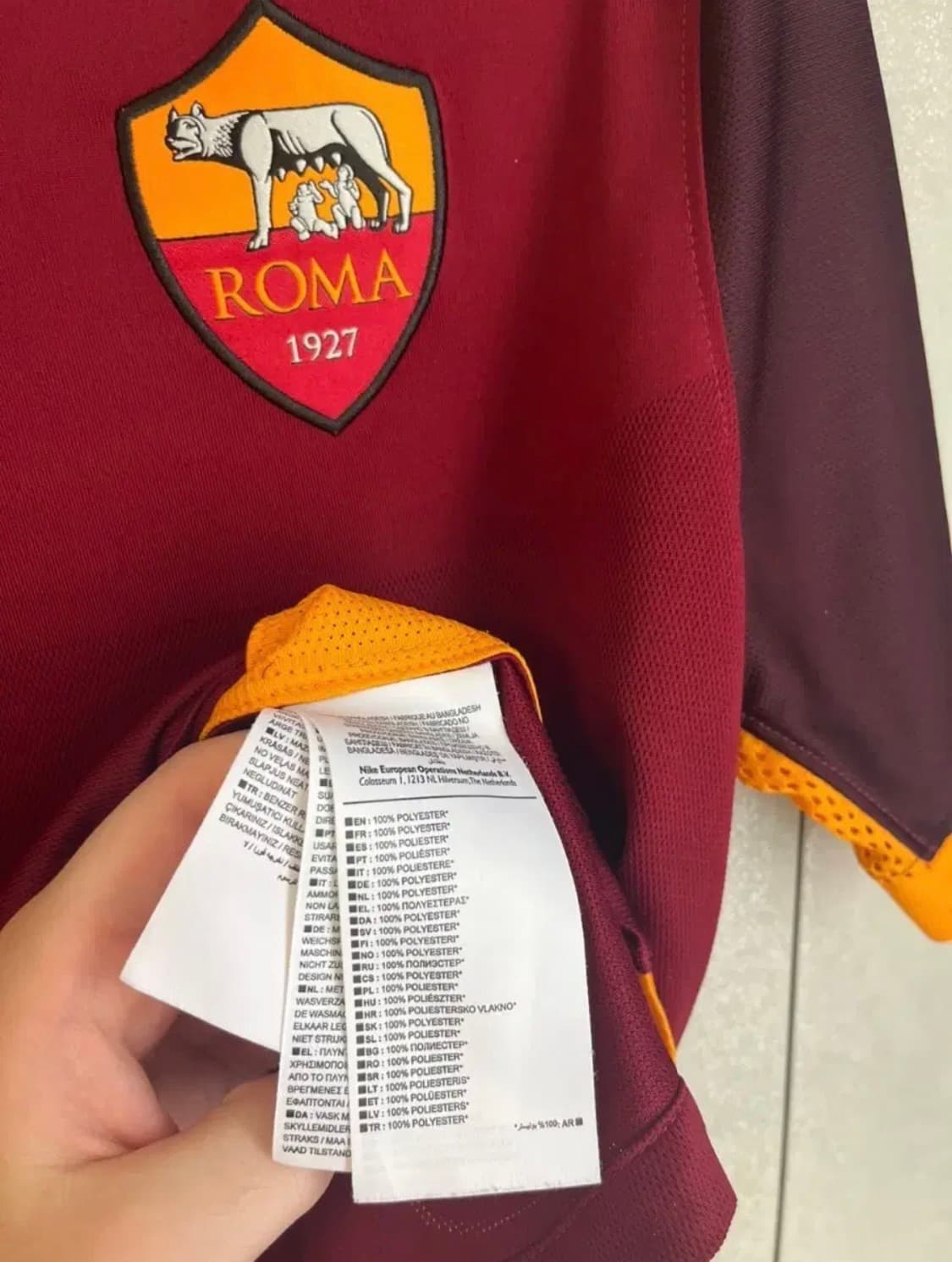 나이키 15-16 AS로마 토티 마킹 유니폼 져지 [M size] 상품이미지6