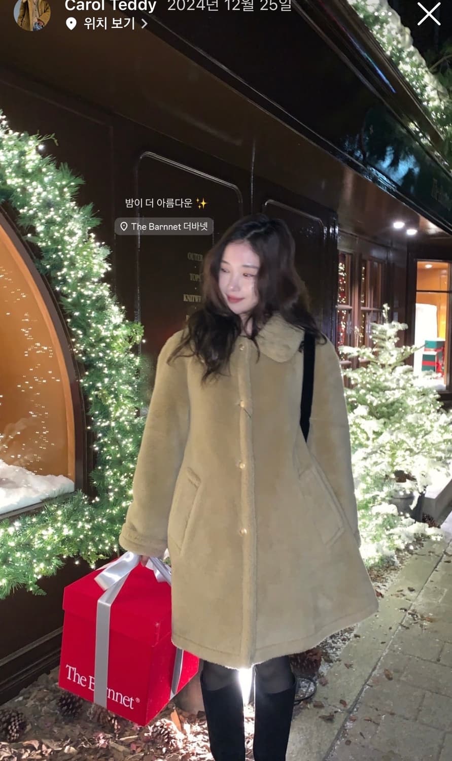 더바넷 캐롤 테디 울 코트 carol teddy wool coat 상품이미지10