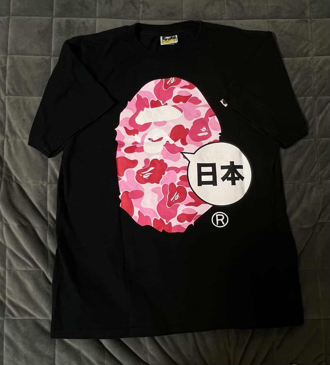 베이프 빅헤드 로고 반팔 벚꽃에디션 L 상품이미지3