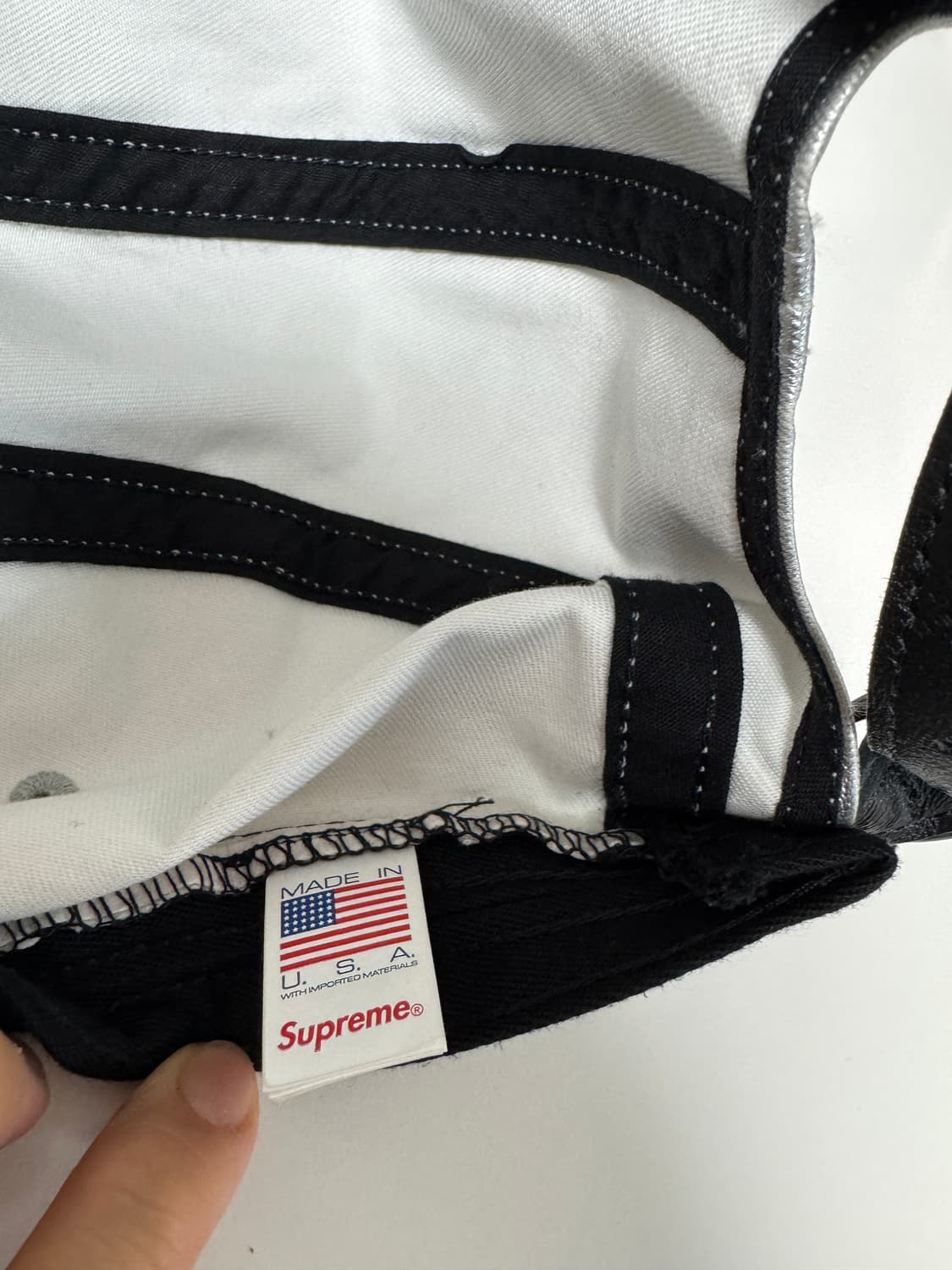 슈프림 25ss 실버 캠프캡 판매합니다. 상품이미지4