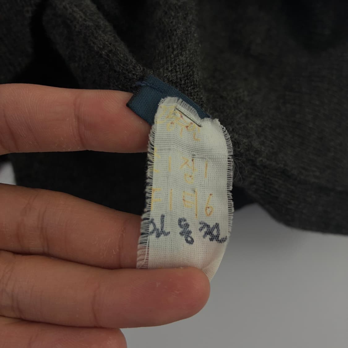 Polo 폴로 랄프로렌 메리노울 다크그레이 쿼터집업 니트 상품이미지6