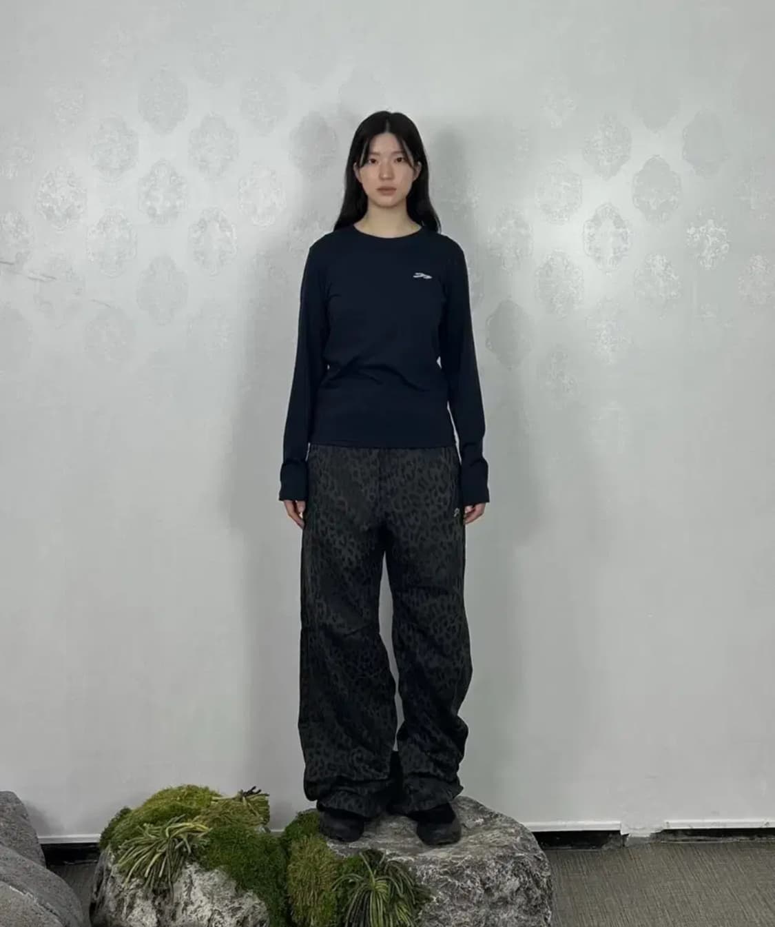 탄산마그네슘 롱슬리브 네이비 상품이미지3