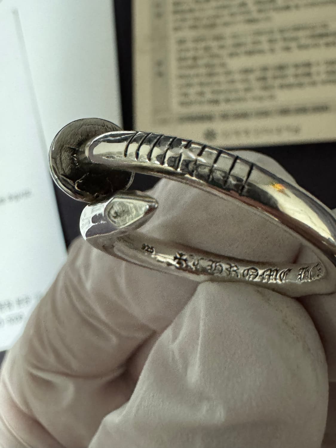 (Us 7.5) 크롬하츠 플랫 네일링 상품이미지8