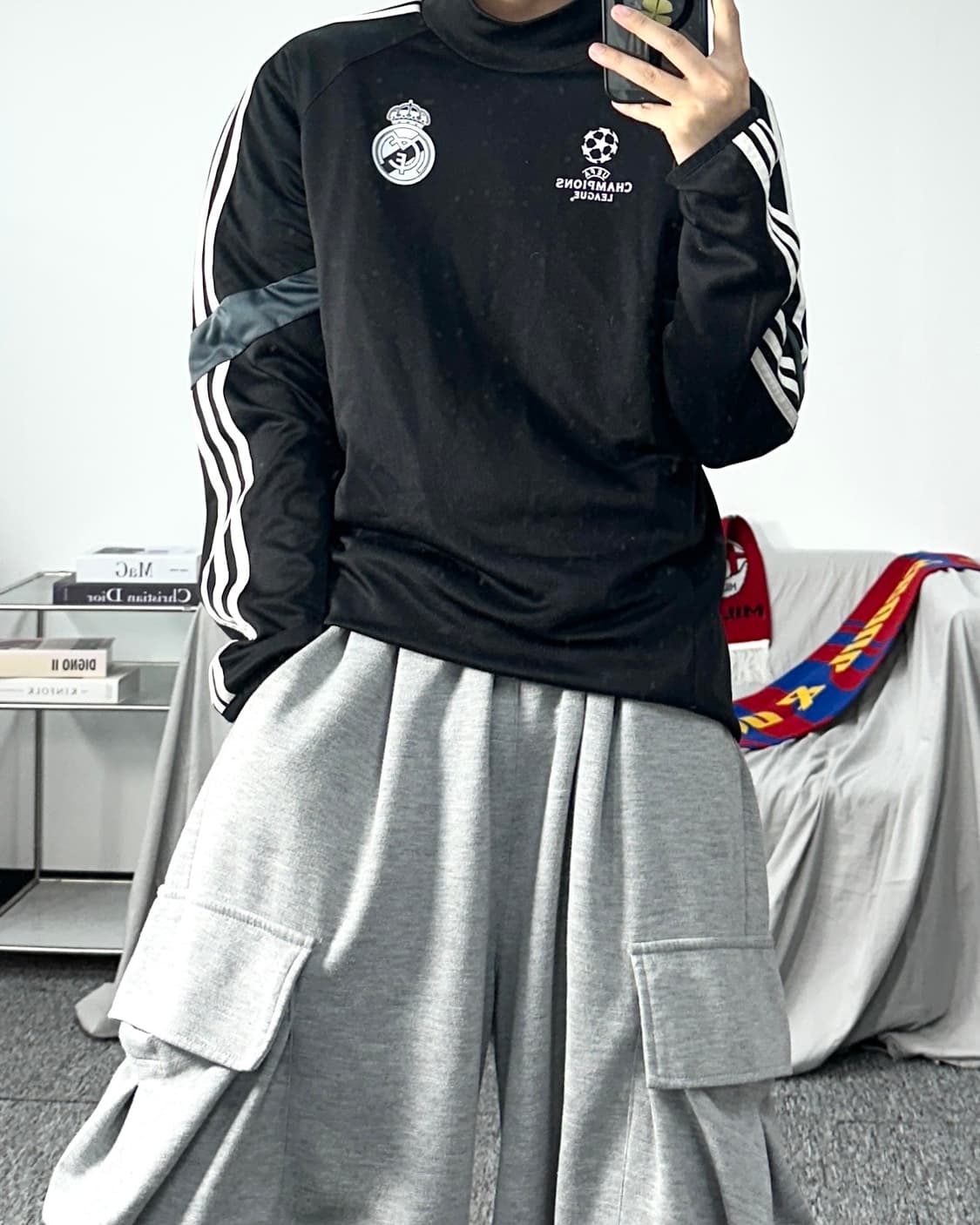 아디다스 14-15 챔피언스리그 레알 마드리드 트레이닝탑 L 상품이미지3