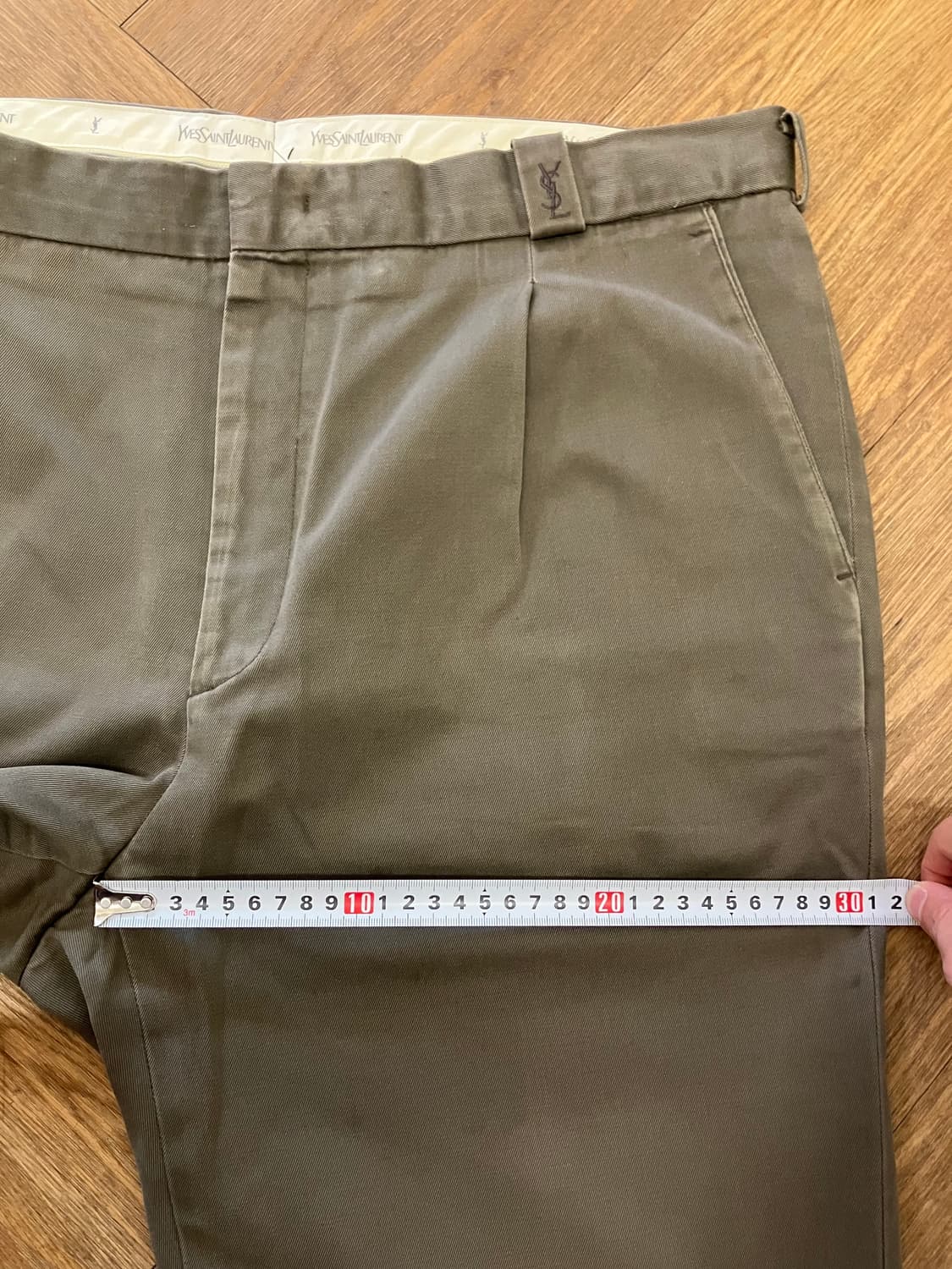 N151 ysl 입생로랑 원턱 치노 팬츠 상품이미지6