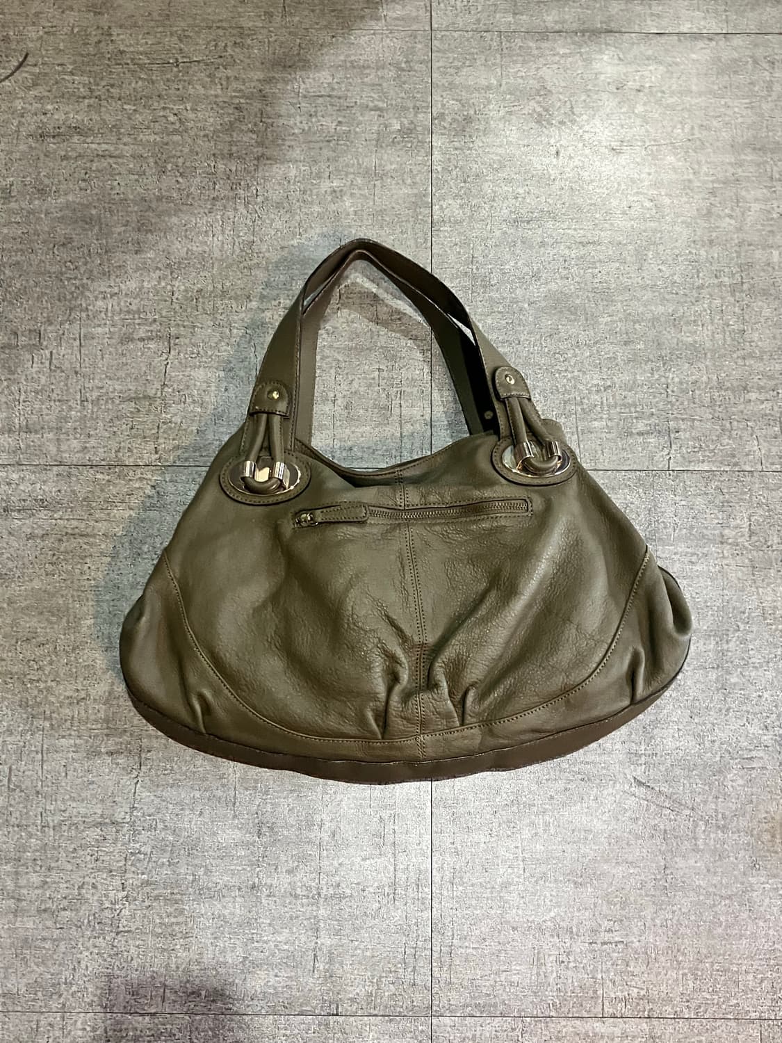 Miumiu 미우미우 핀터깔y2k 웨스턴 숄더백 카키 상품이미지2