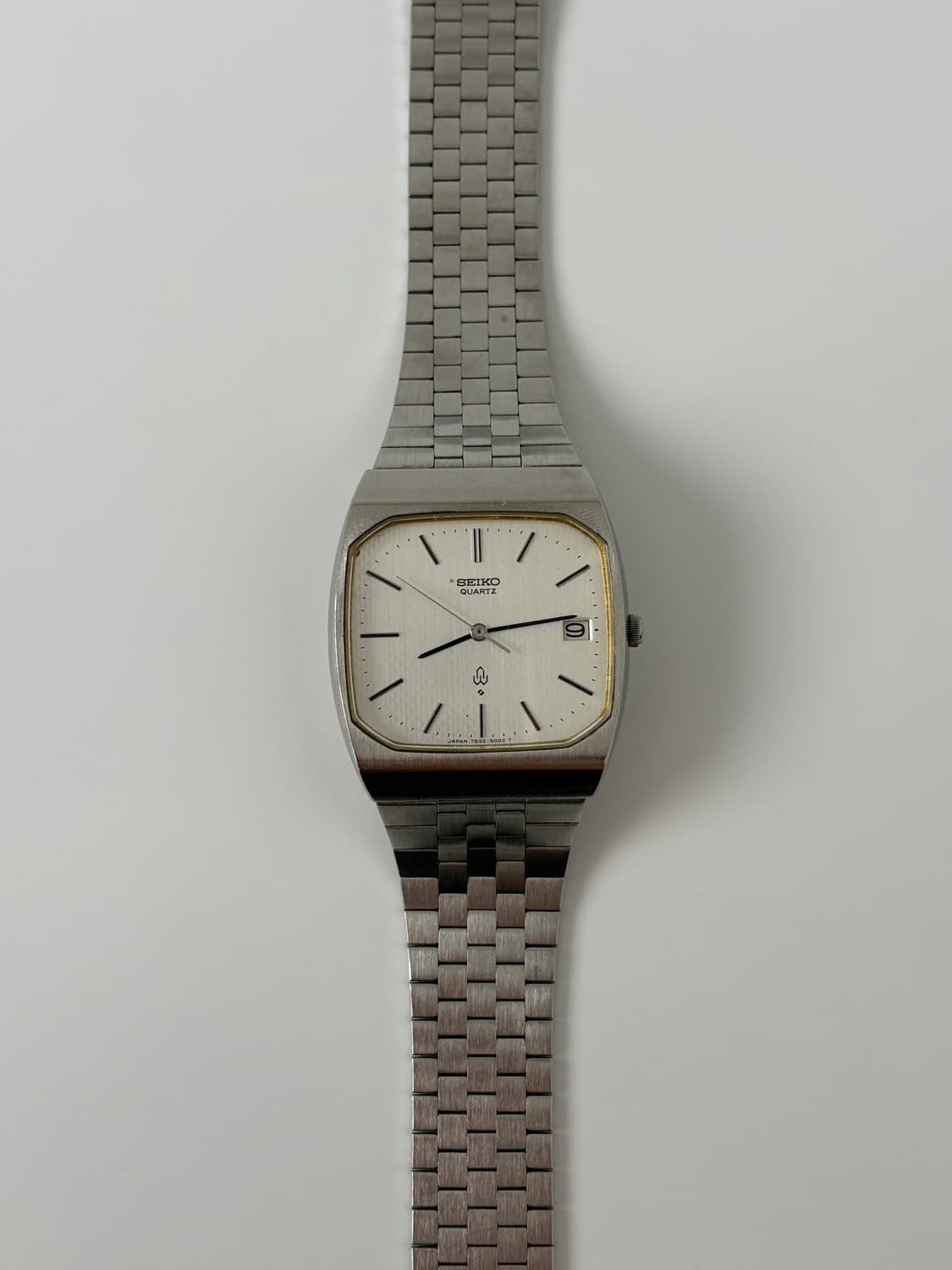 70s emblem silver square quartz 상품이미지4