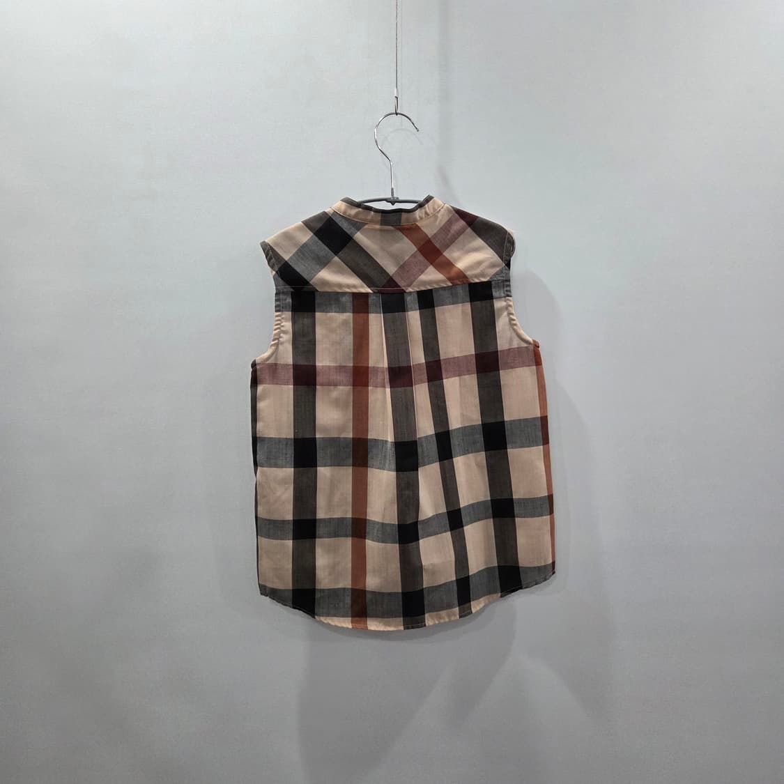 닥스 키즈 린넨 블랜드 체크 베스트 130/9Y 상품이미지5