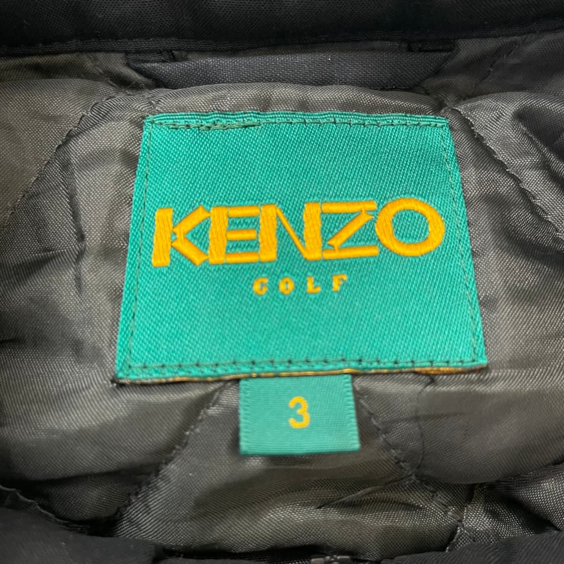 KENZO 겐조 골프 블랙 로고포인트 폴리 점퍼 자켓 상품이미지4
