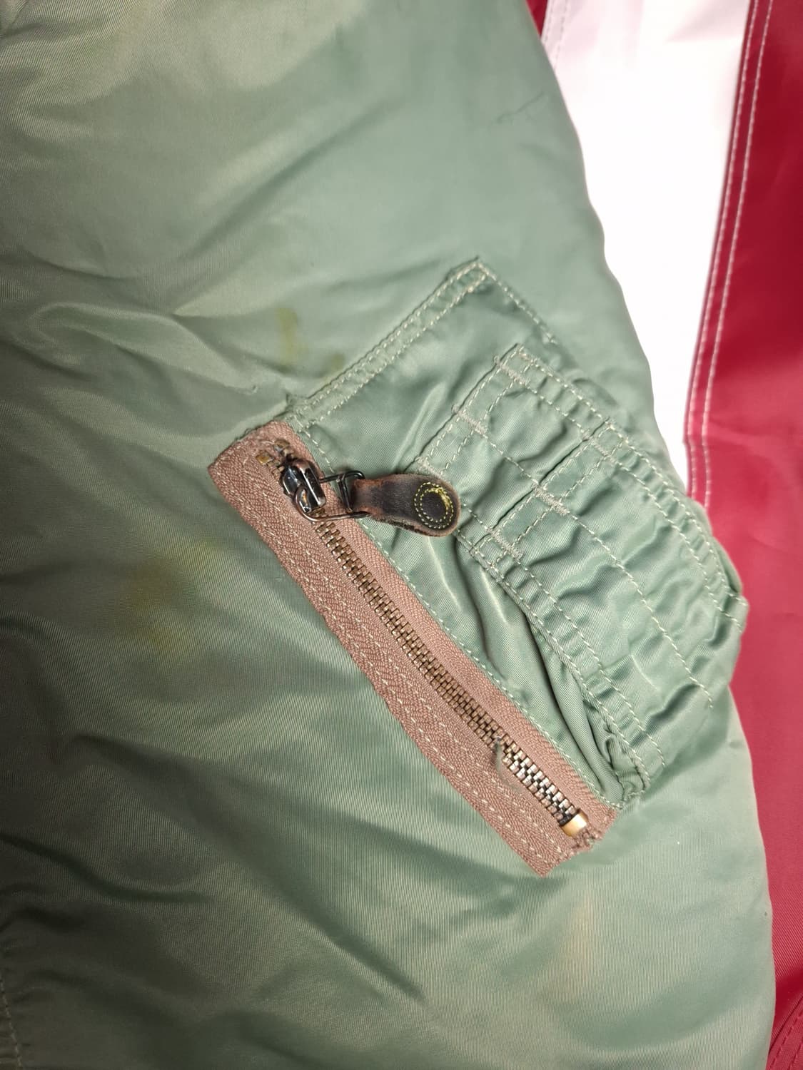 오리지날 캡클로딩사 미공군 L-2B 울파일 항공점퍼 상품이미지5