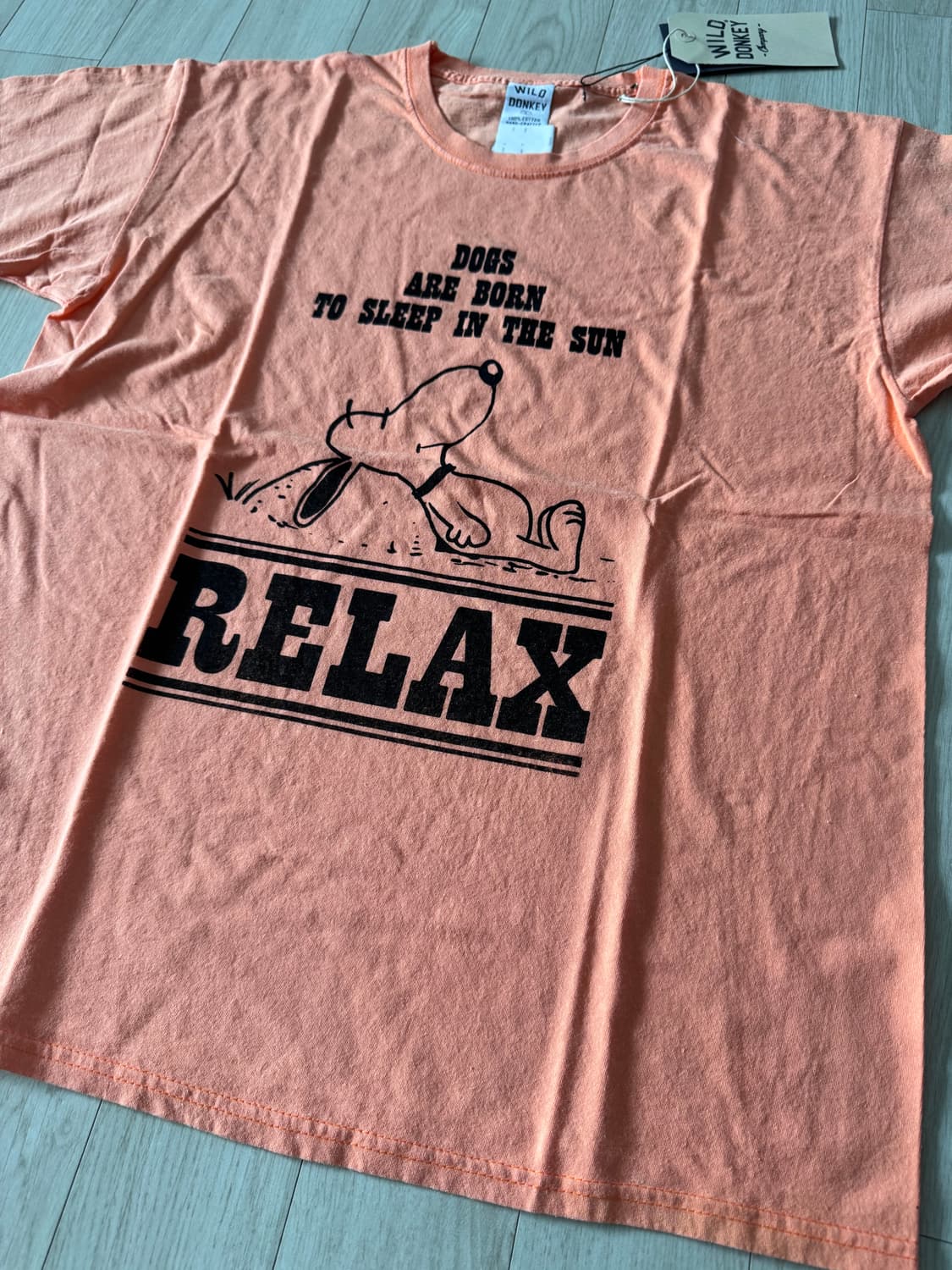와일드 동키 스누피  릴렉스 티셔츠 L,XL 새상품 상품이미지4