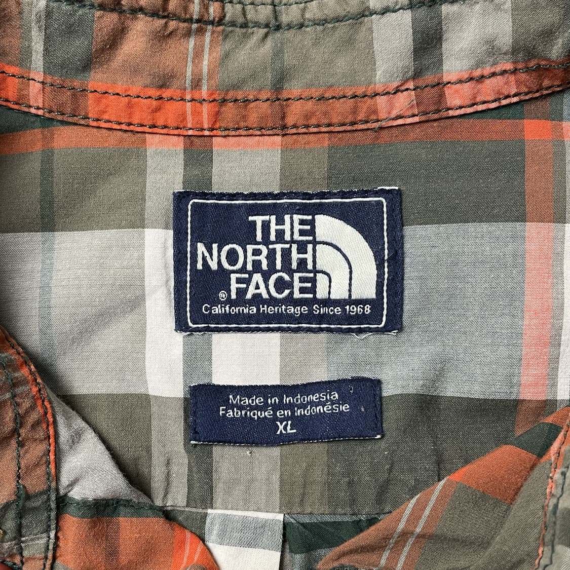THE NORTH FACE 노스페이스 빈티지 그린 체크 코튼셔츠 상품이미지8