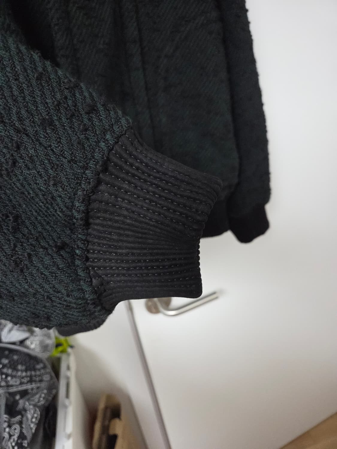 [새상품] 송지오옴므 컬렉션 텍스쳐 후드 숏 봄버자켓 46 상품이미지5