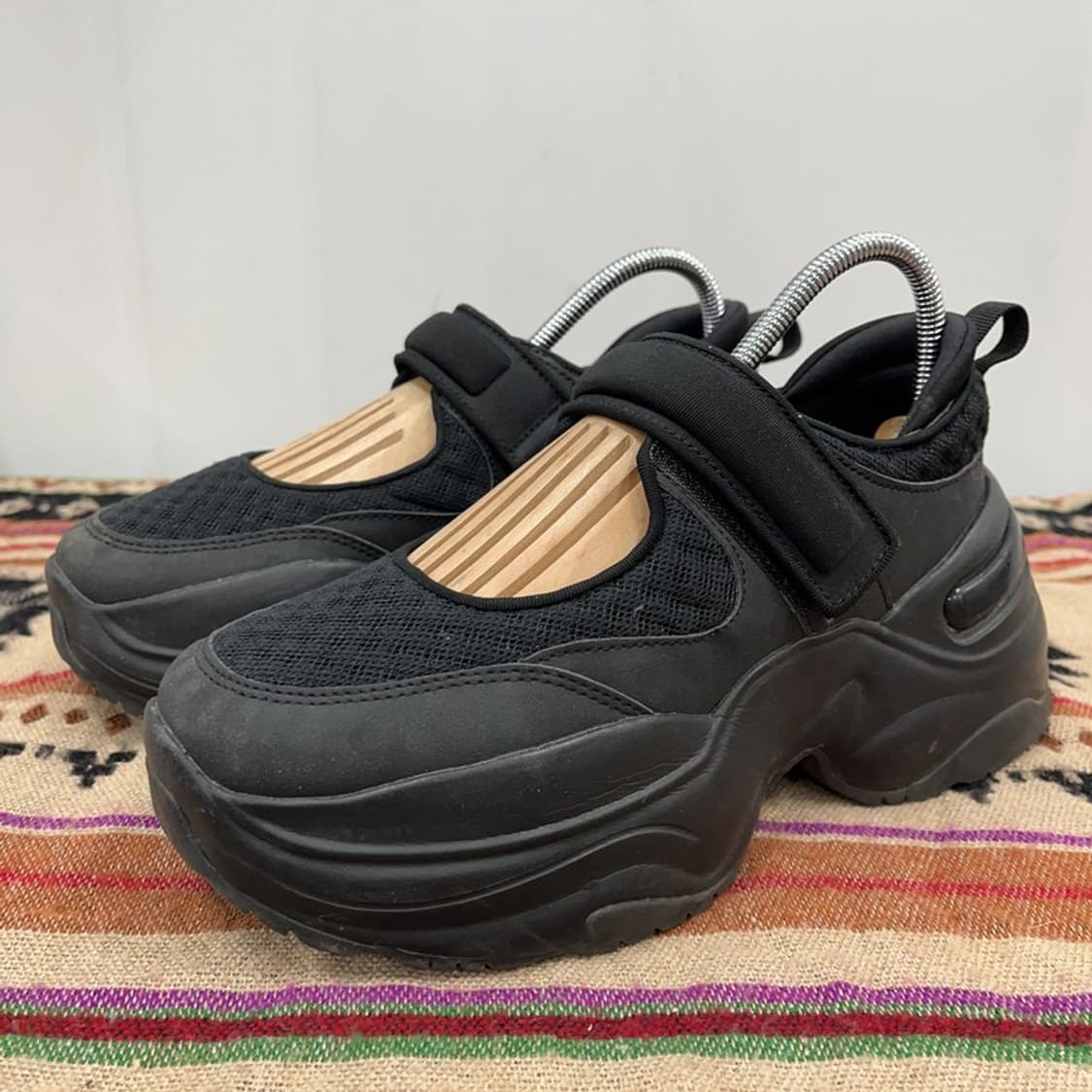 자라 ZARA 발레리나 플랫슈즈 청키 굽신발 240 X01473 상품이미지1