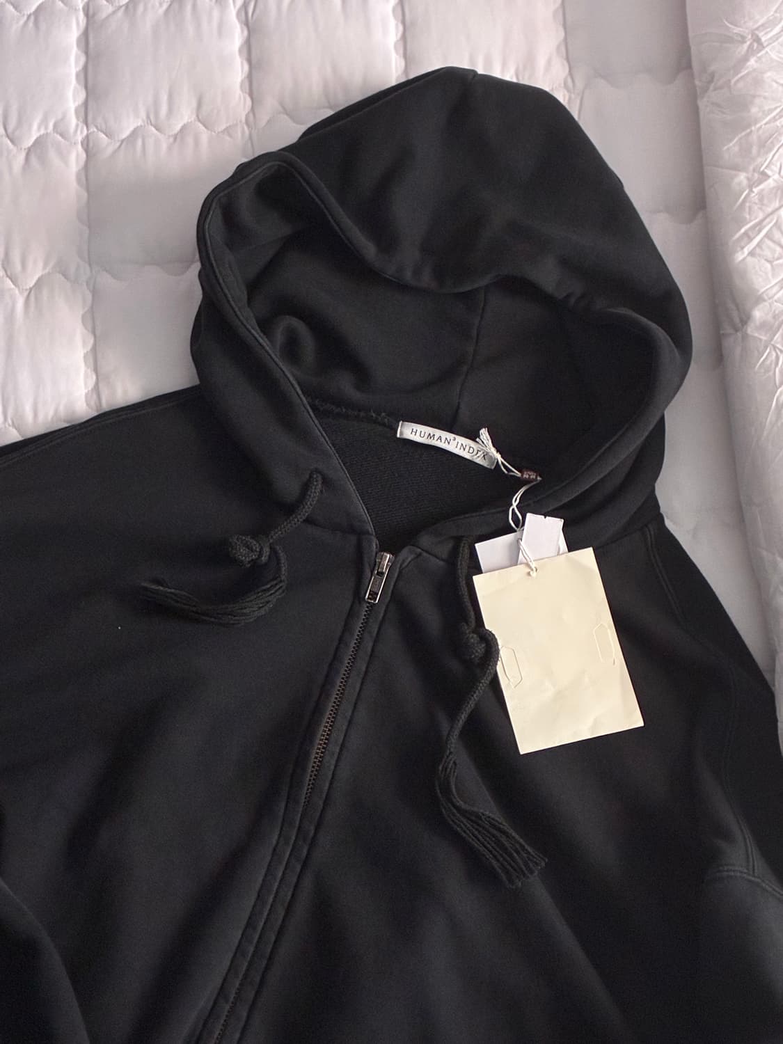 폴리테루 휴먼 루즈드 집 후디 / 워시드 블랙 3 상품이미지2