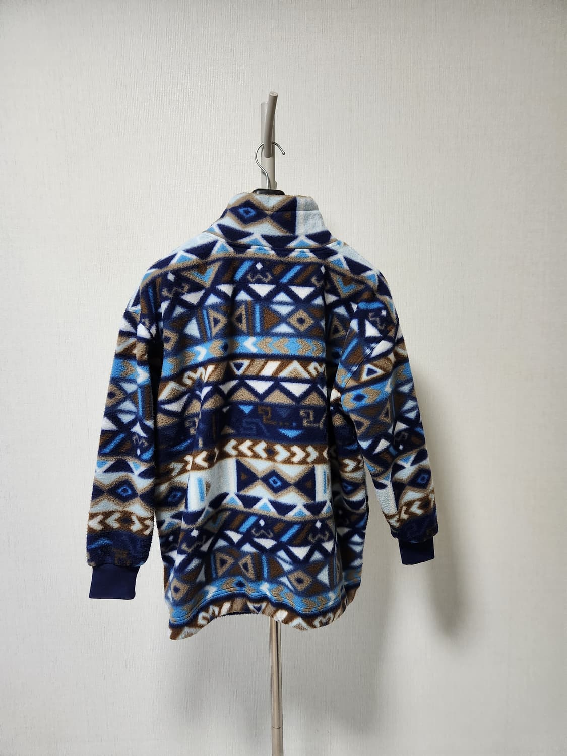 기하학 패턴 폴라플리스 풀오버 M 105-110 상품이미지2