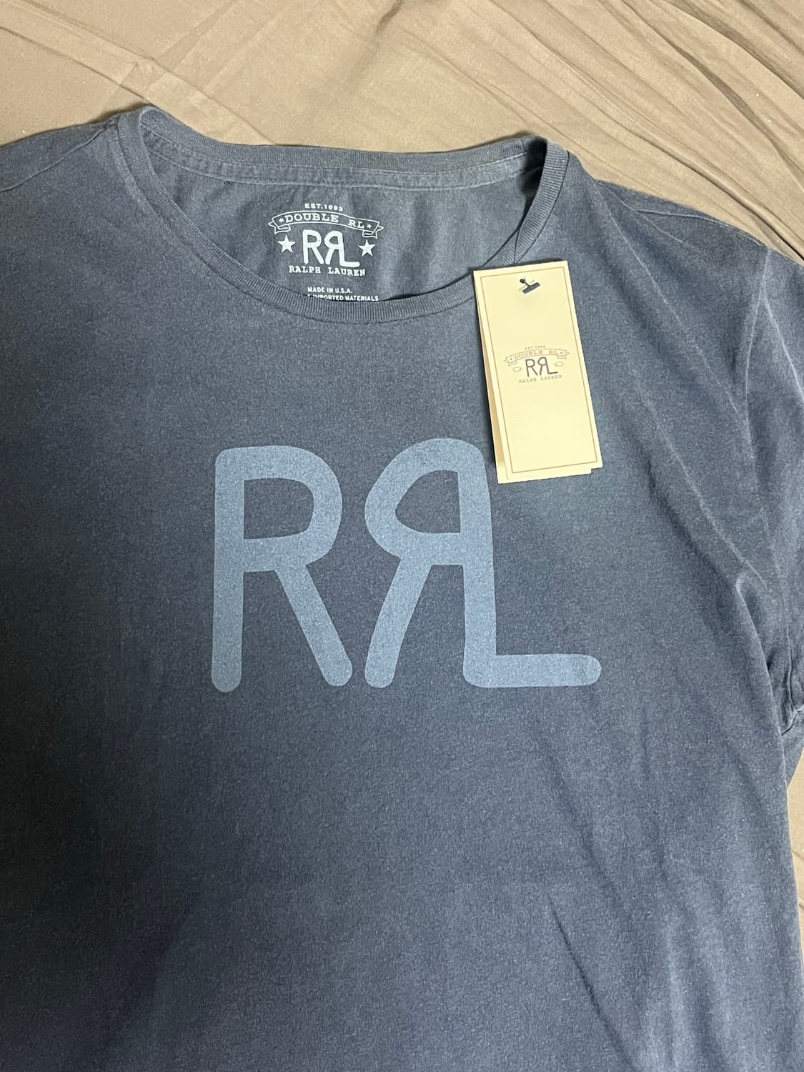 RRL 더블알엘 로고 티셔츠 made in USA 상품이미지1