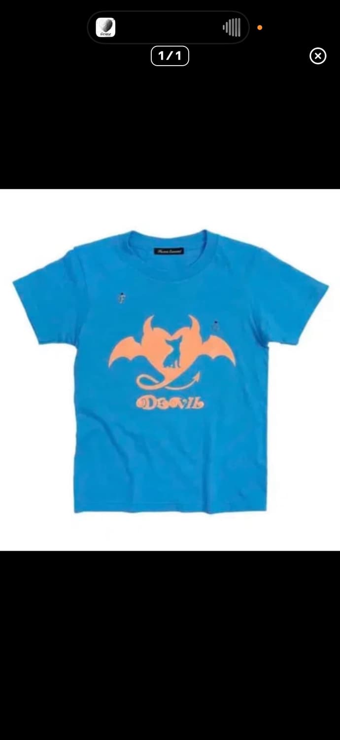 (구해요!!) 샵페어리 데빌 티 블루 devil tee 상품이미지1