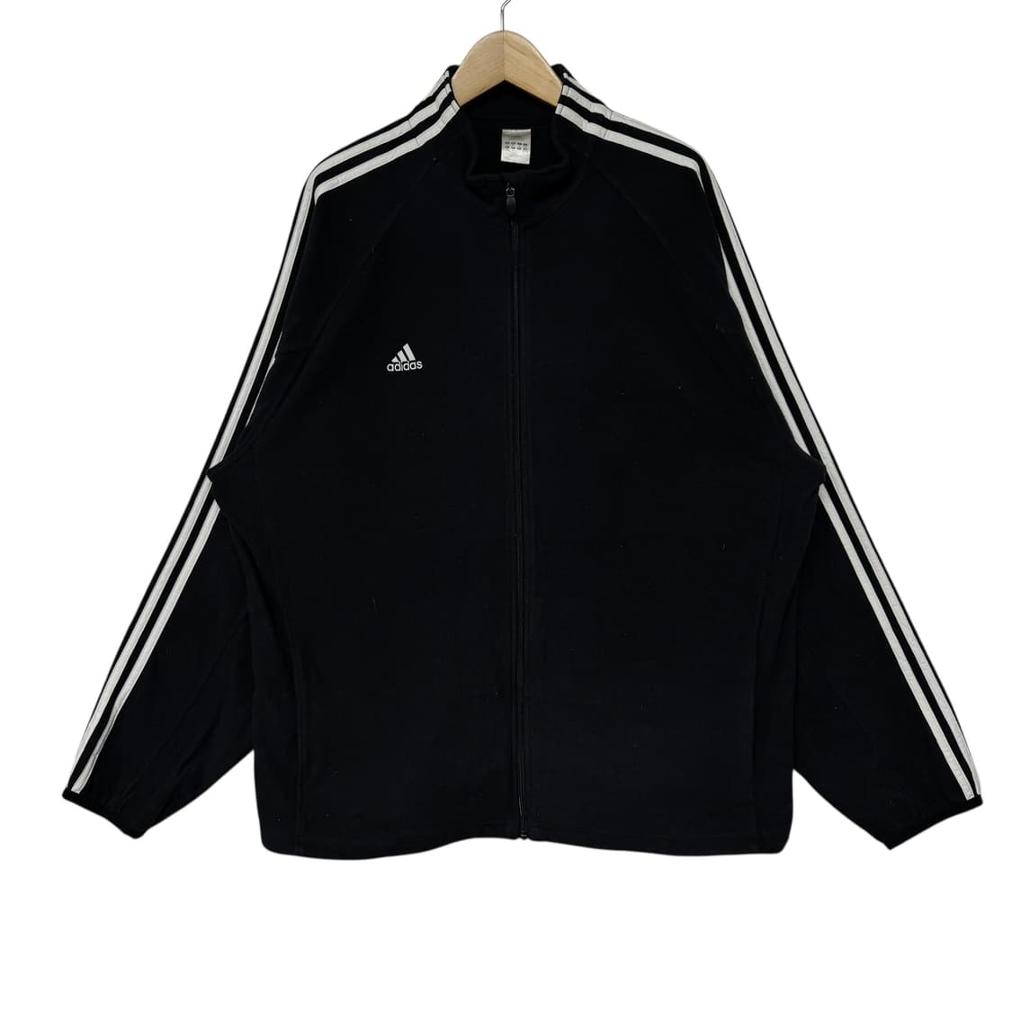 아디다스 로고 3S 오버사이즈 후리스 풀집업 상품이미지1