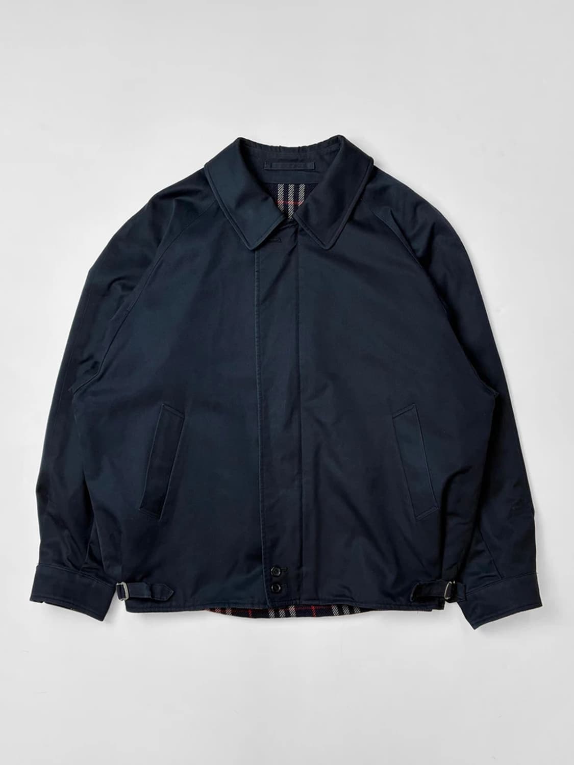 버버리 90s 안감 노바체크 울 블루종 자켓 PN5348 상품이미지1