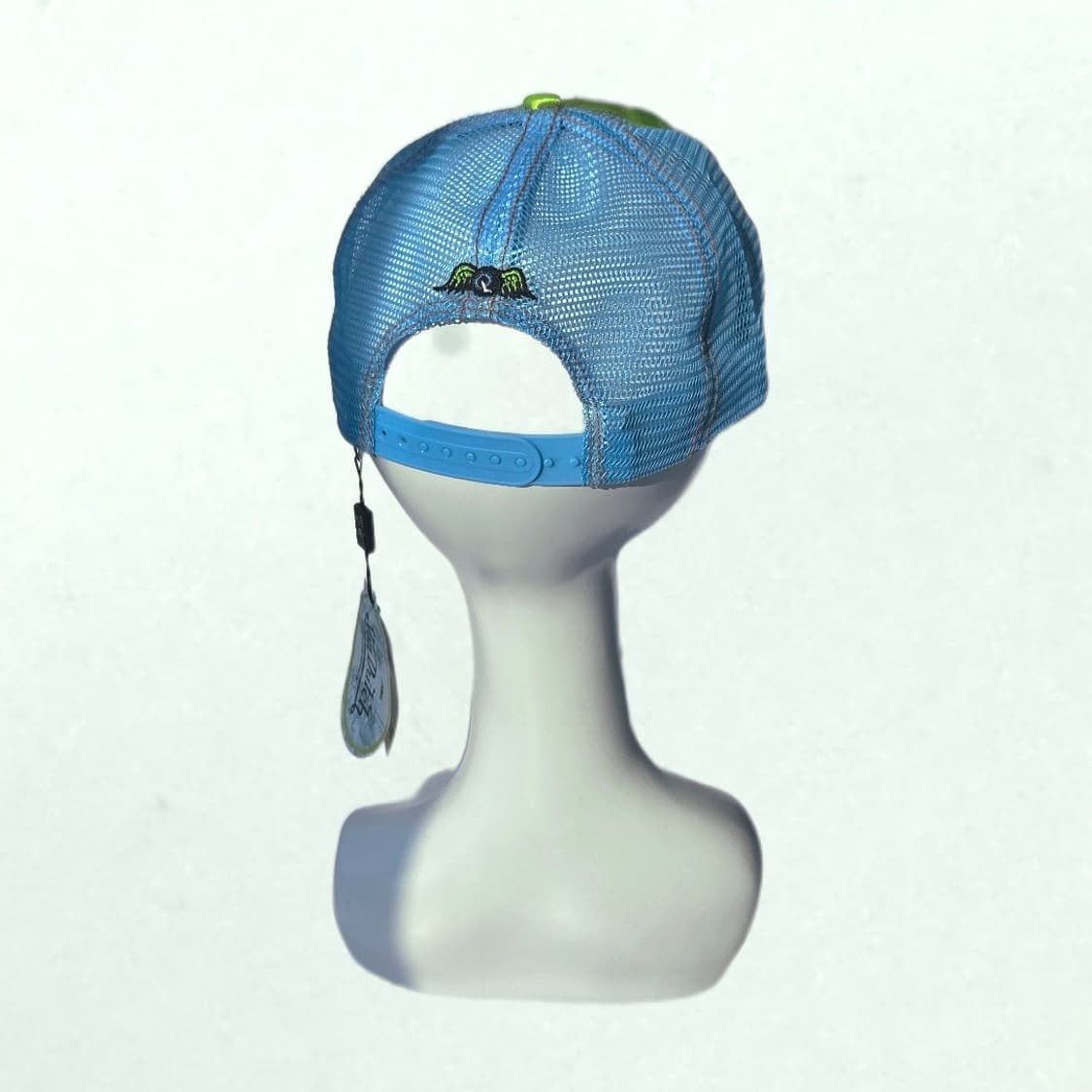 본더치 트러커캡 새틴네온그린x메쉬블루 y2k 상품이미지3