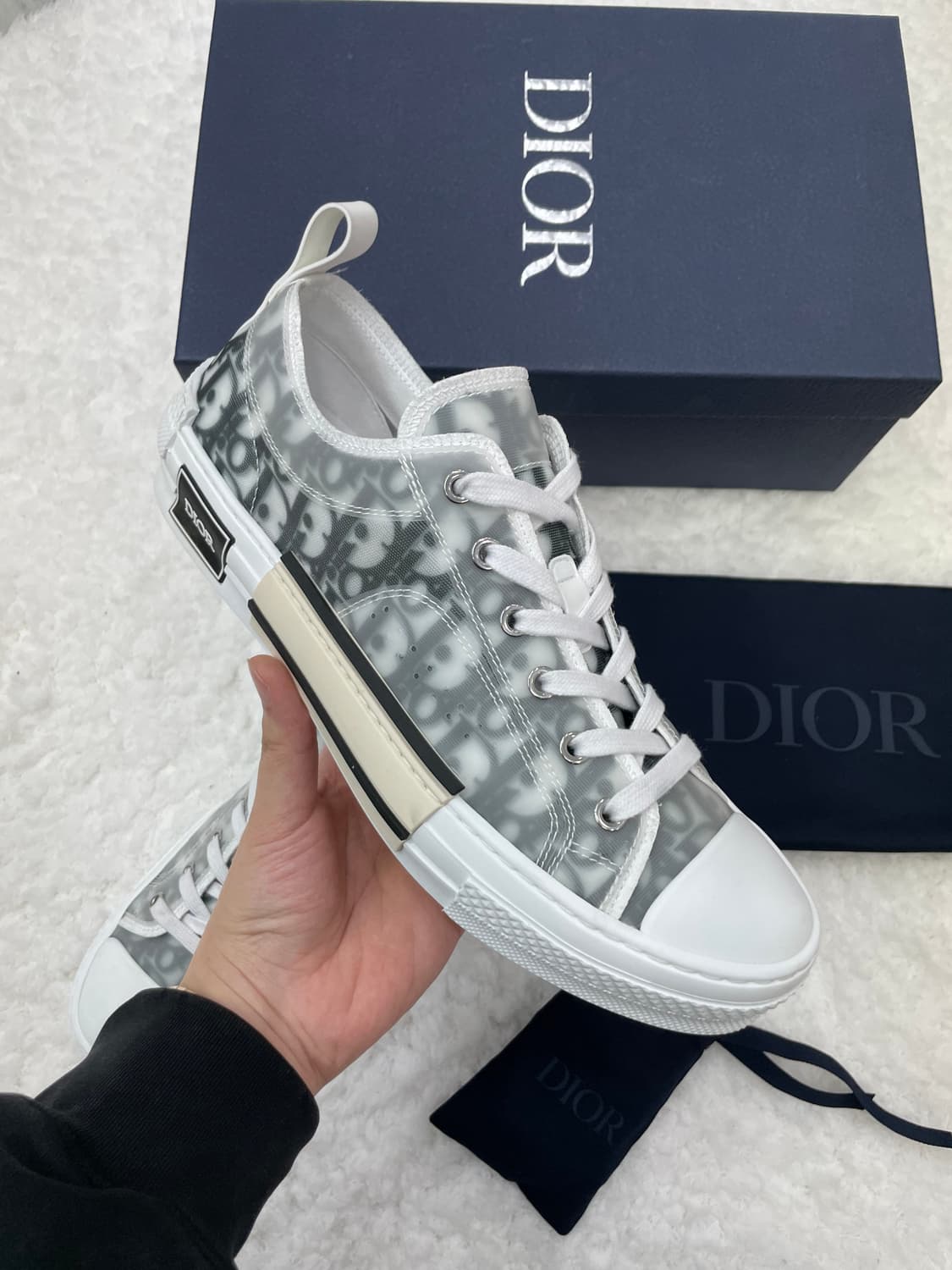 새상품) 디올 오블리크 B23 로우 스니커즈 42 사이즈🤍 상품이미지2