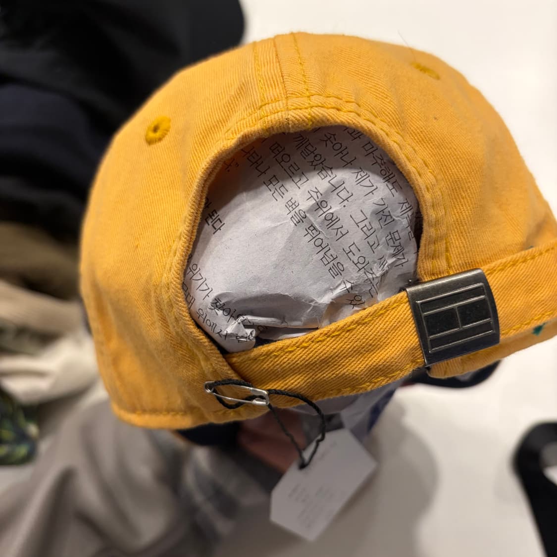 타미힐피거 옐로우 볼캡 모자 상품이미지3