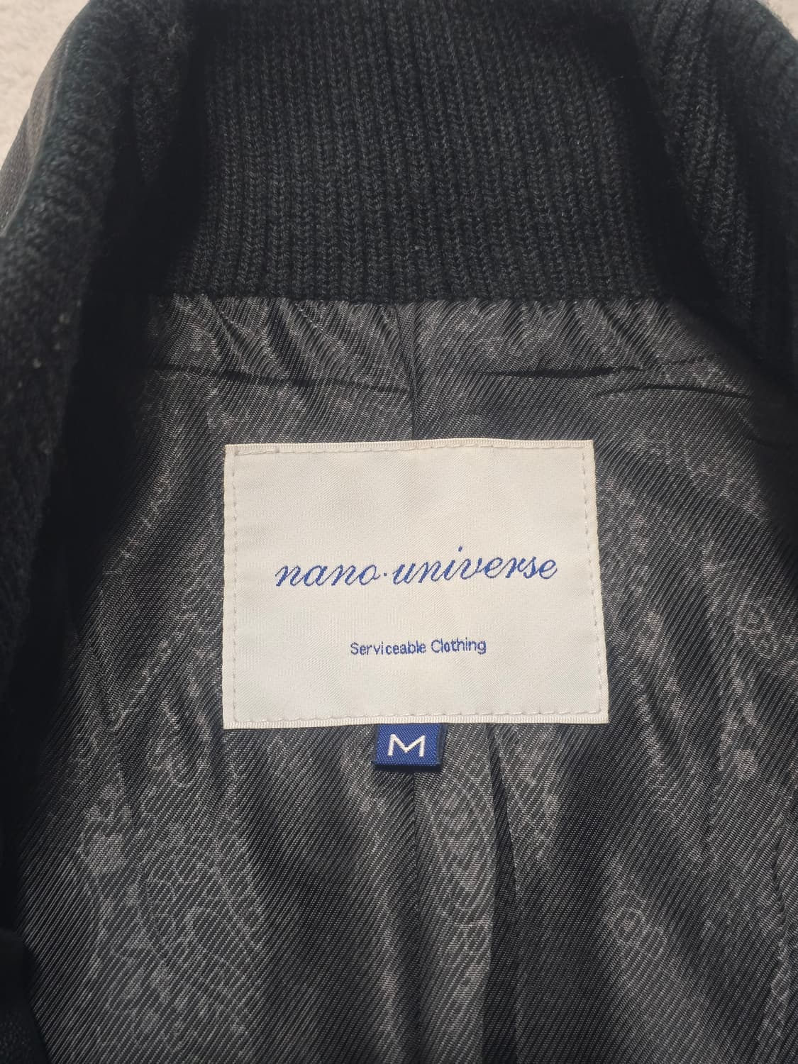 나노유니버스 고트스킨 블랙 집업 레더 자켓 M 상품이미지5