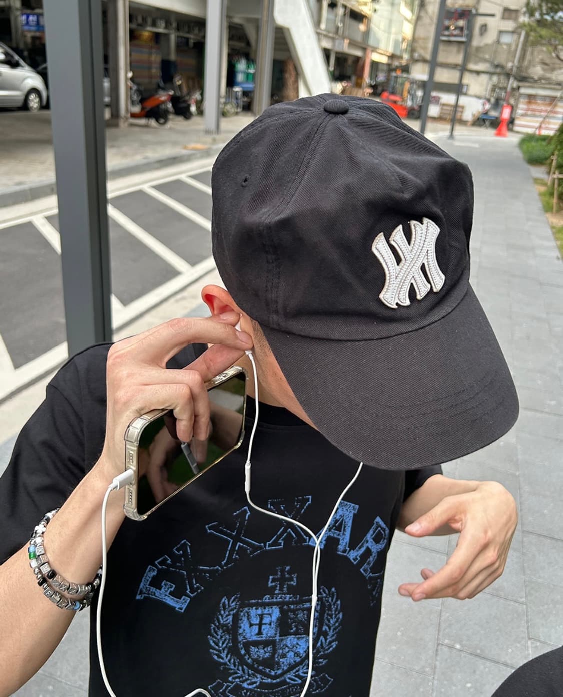 [OS]파프롬왓 파 패치 로고 캡 블랙 상품이미지2