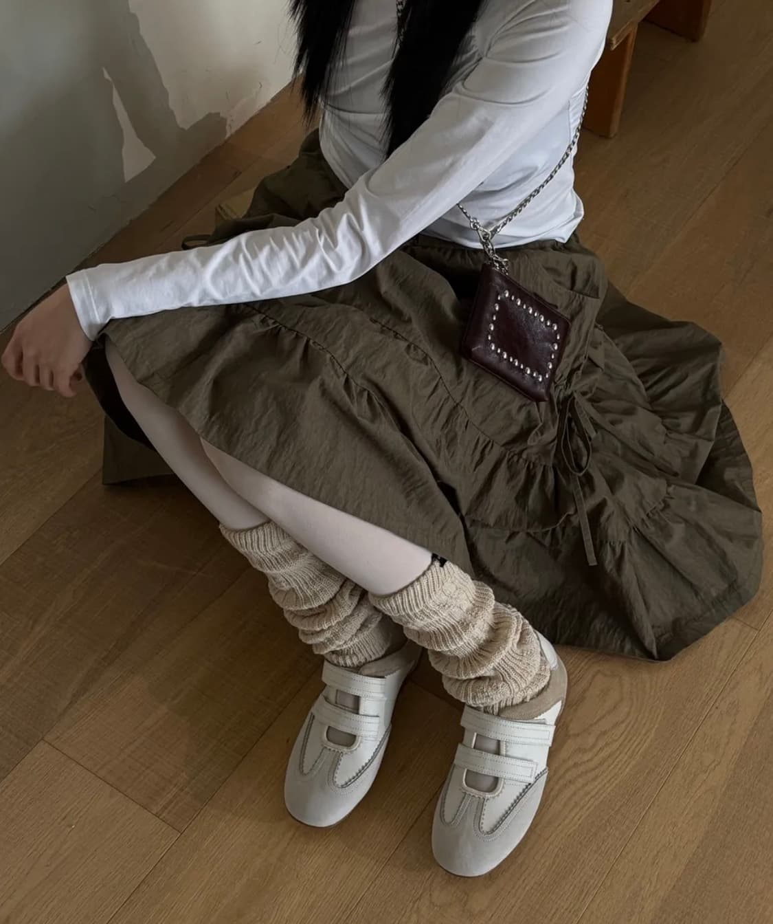 [새상품] 기호 - 트윈 벨크로 메리제인 스니커즈 (IVORY) 상품이미지3