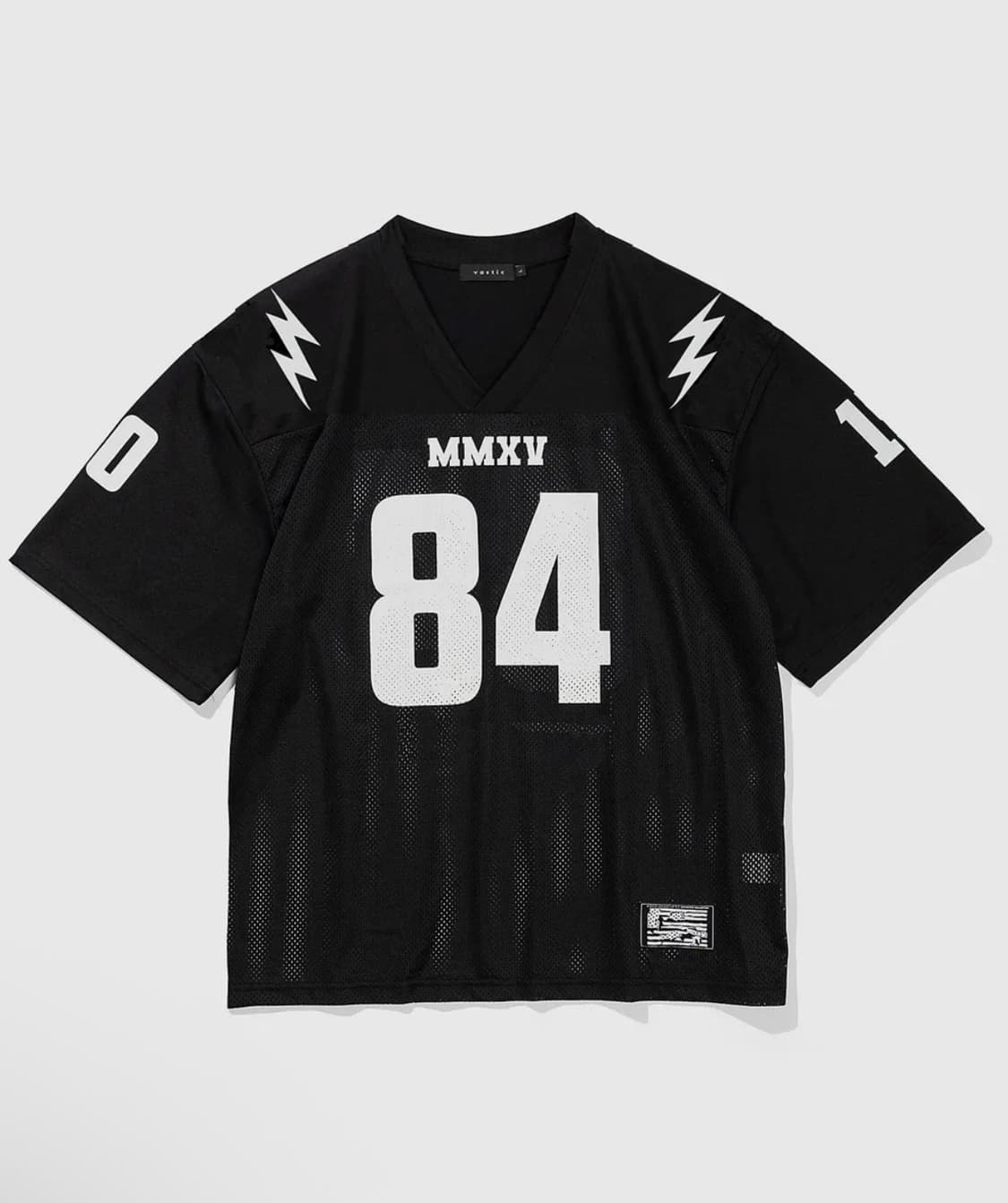 바스틱 믹스 풋볼 져지 반팔 티셔츠 블랙 L 상품이미지2