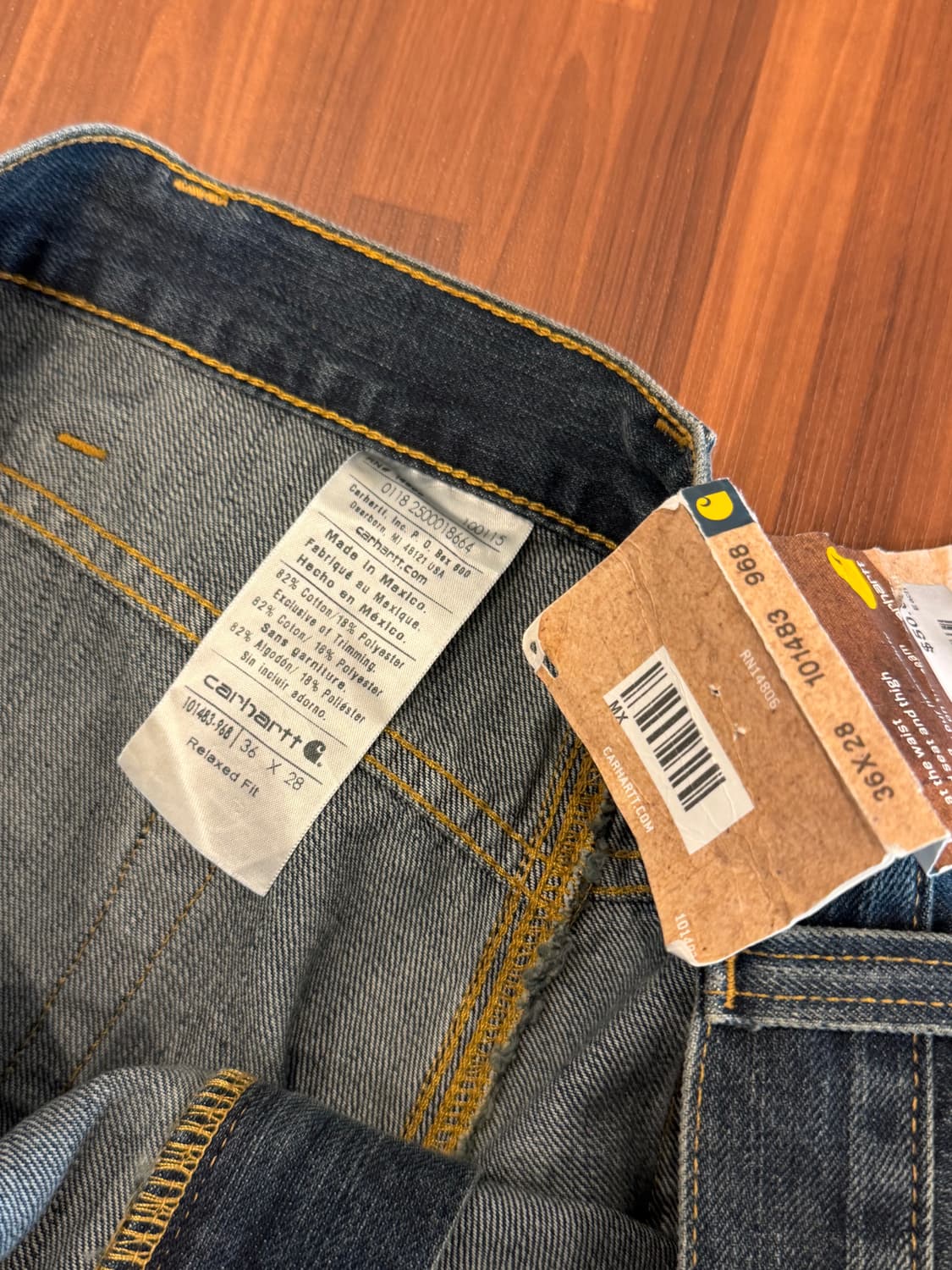 (deadstock) Carhartt 칼하트 데님 팬츠 (36inch) 상품이미지9