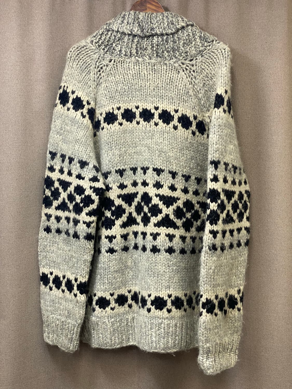 빈티지 코위찬 니트 집업 상품이미지5