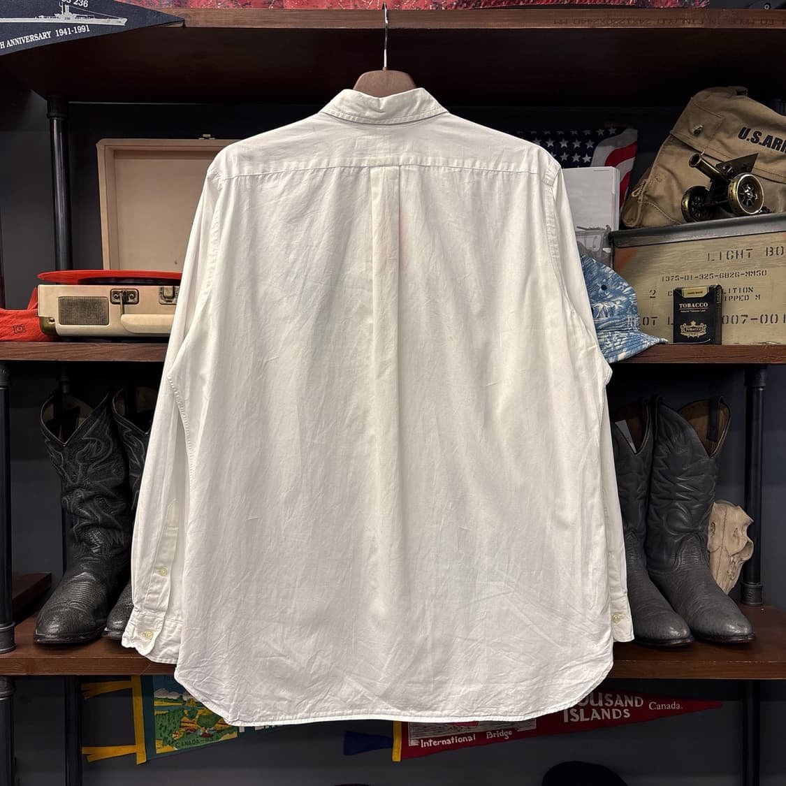 90s 폴로 랄프로렌 클래식핏 골프클럽 크레스트 버튼다운 셔츠 N1091 상품이미지2