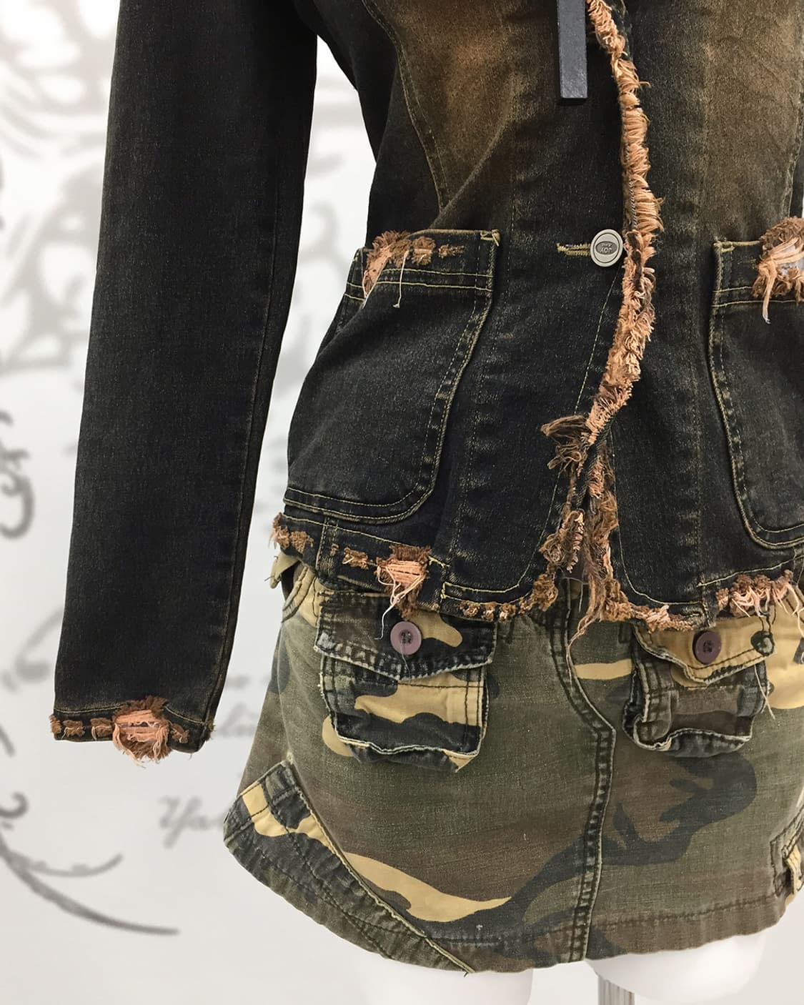 Grunge denim jacket 상품이미지6