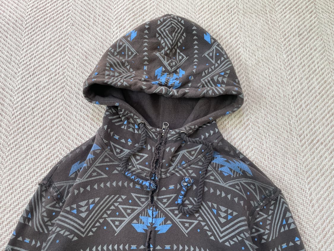 빌라봉 데미지워싱 네이티브 노르딕 후드집업  상품이미지3