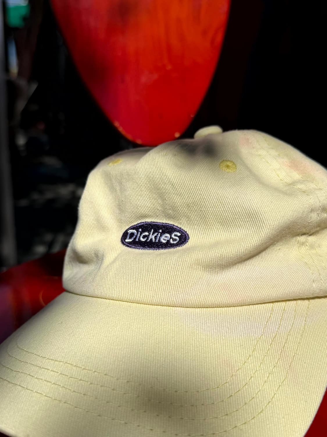 Dickies Pastel Yellow Logo Cap 상품이미지3