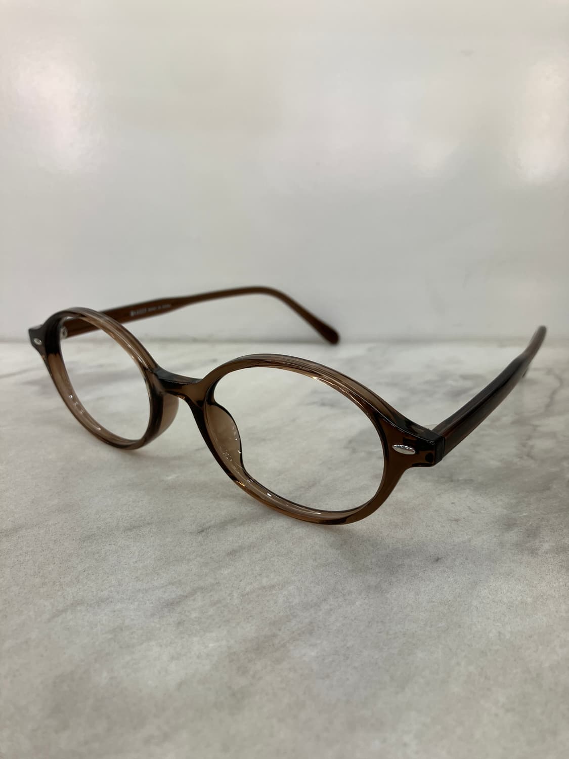 B75 KS 브라운 오벌 슬림 뿔테 안경6859 상품이미지7