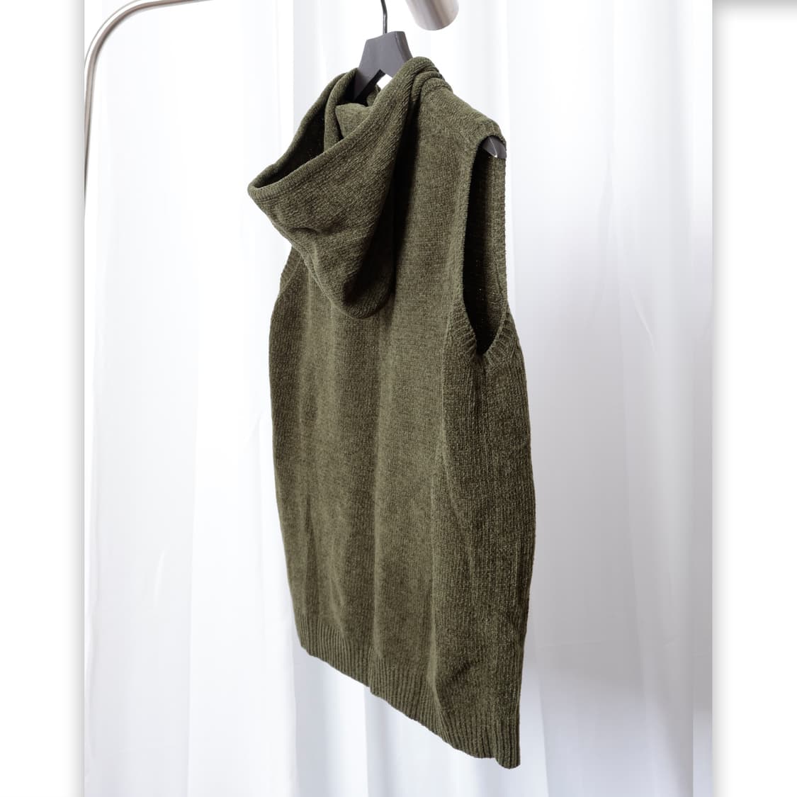 Knitting Sleeveless Hooded jk 상품이미지5