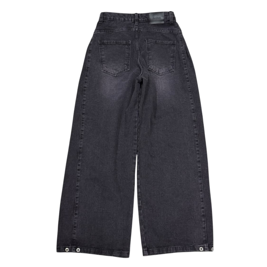 로제프란츠 사이드 턱 와이드 데님팬츠 바지 핑크블랙 M 상품이미지3
