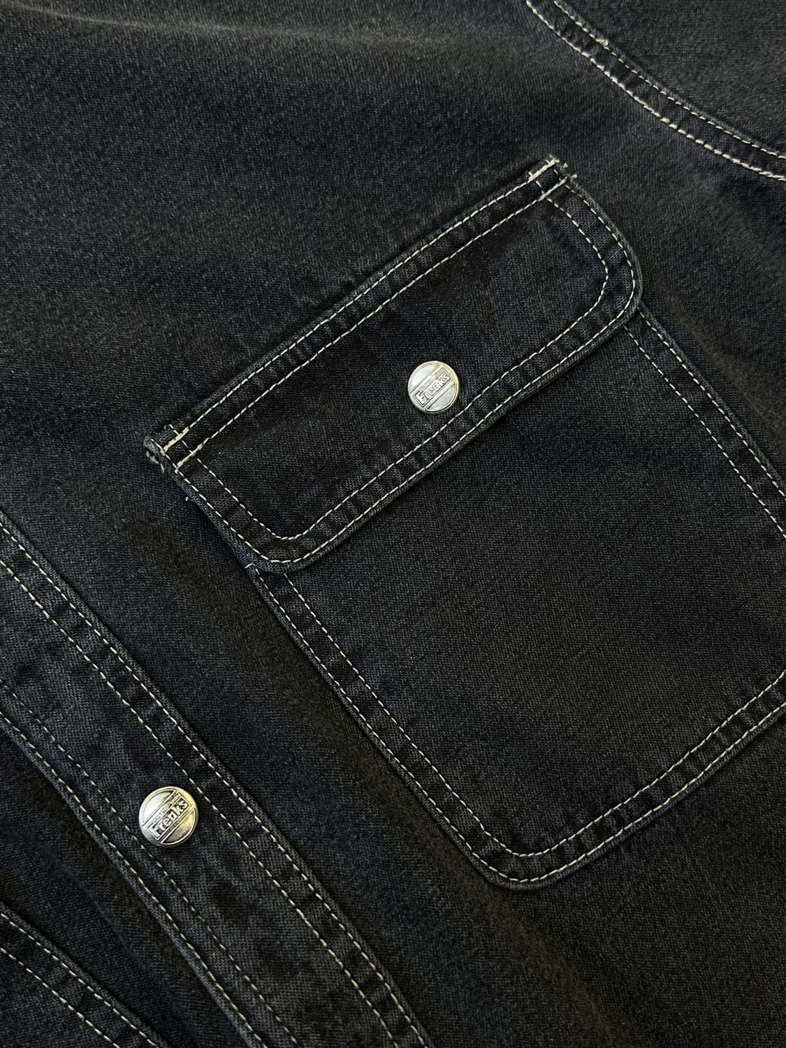 프릭스 90s 투포켓 데님 셔츠 상품이미지4