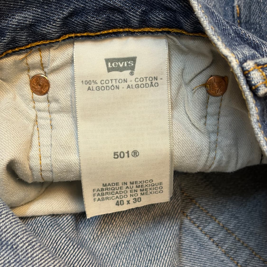 00s USA  빈티지 리바이스 501 페인트 청바지 상품이미지6