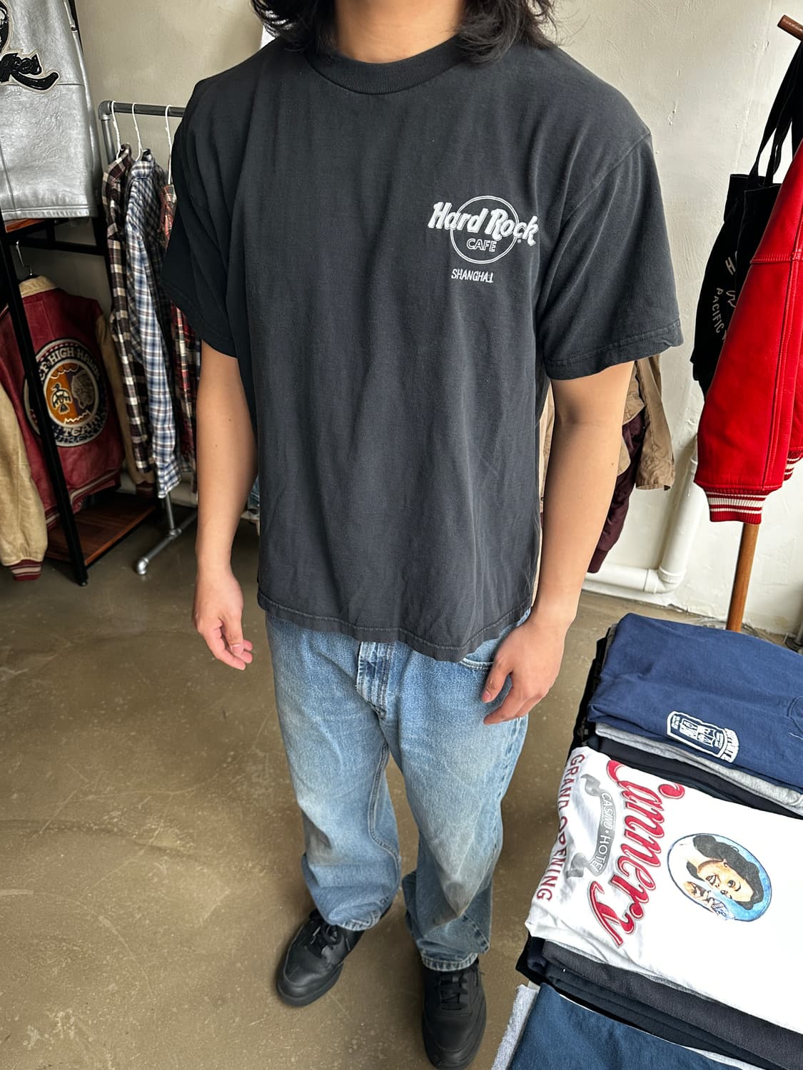 90s 00s Hard Rock Cafe Shanghai 그래픽 티셔츠 상품이미지3