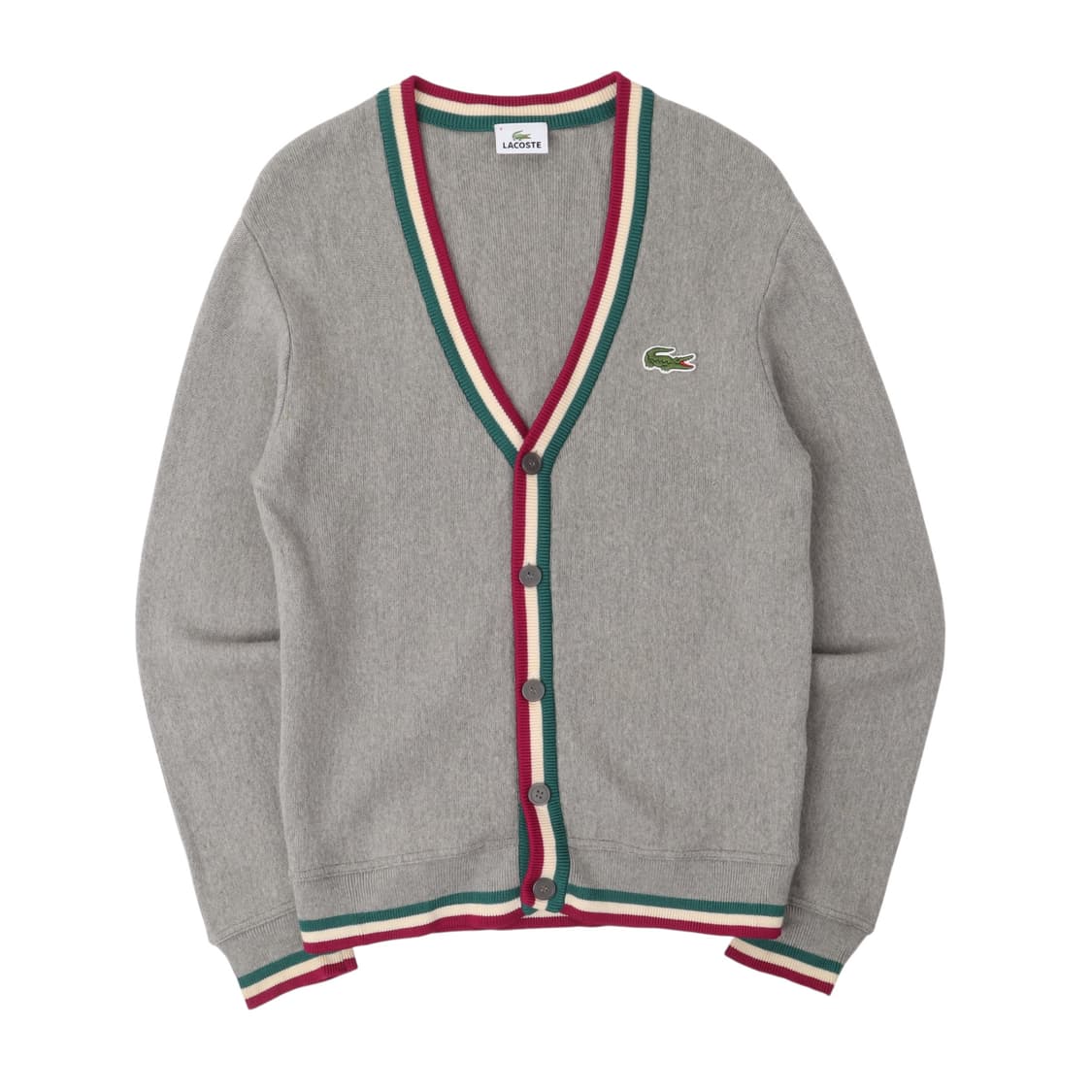 라코스테 그레이 울 니트 가디건 상품이미지1
