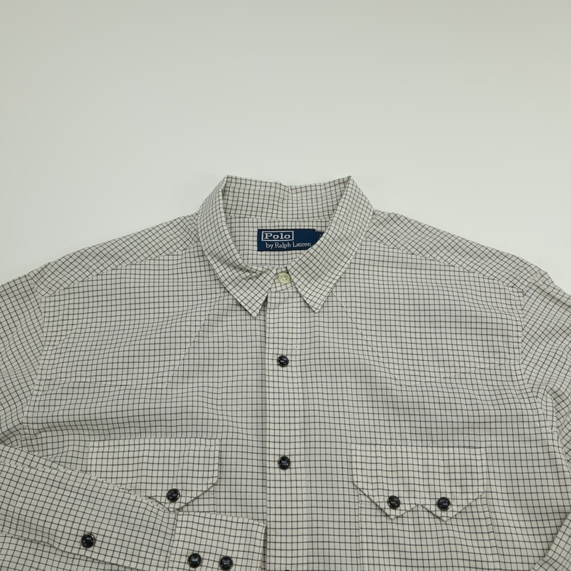 CN694 L 폴로 랄프로렌 모던 웨스턴 체크 긴팔 셔츠 남방 상품이미지3
